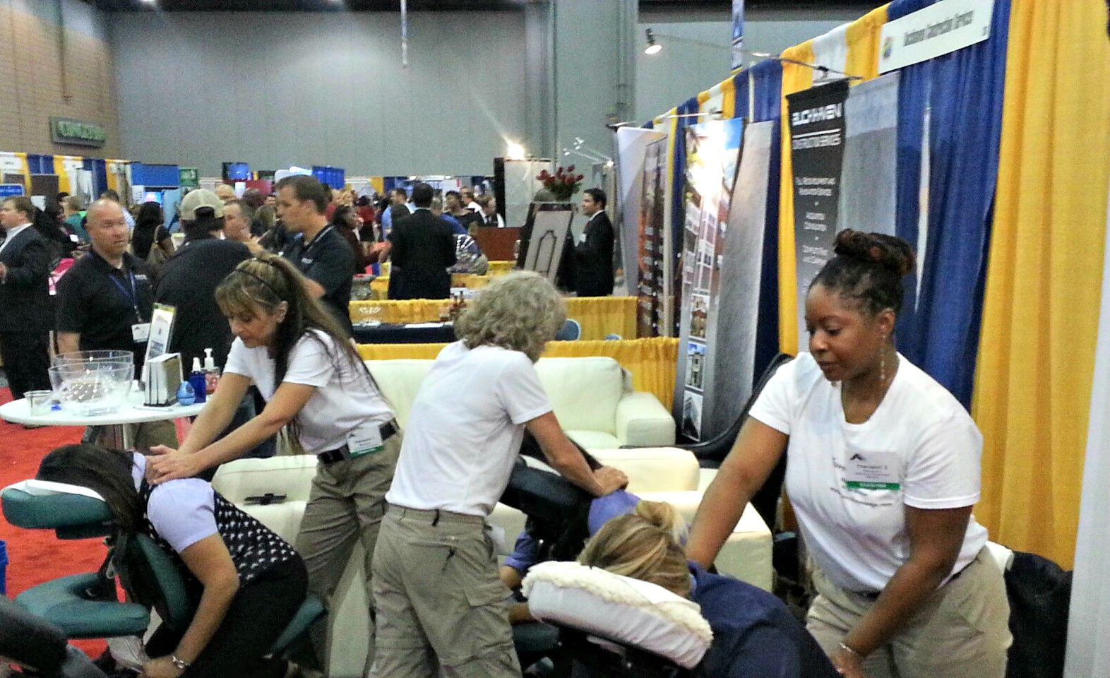 Trade Show Massage Atlanta Chair Massage Corporate Chair Massage Mobile Massage And Office Yoga 8267