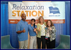 Corporate Chair Massage for a convention at the Omni Hotel in Atlanta