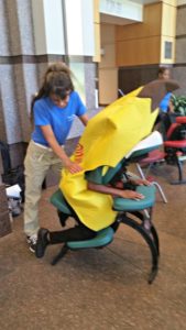 Onsite chair massage for health fairs and wellness events Atlanta, GA