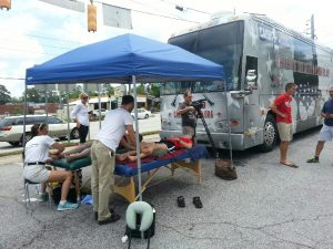 Sports massage at events in Atlanta 