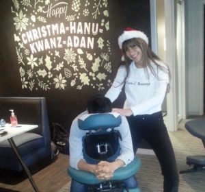 Chair massage is the perfect corporate holiday gift 