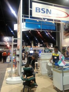 Chair massage at trade shows and conventions in Atlanta, Tampa, Orlando and Chattanooga