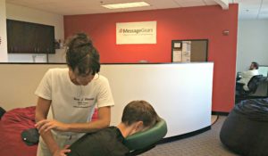 Office chair massage in Atlanta, GA.