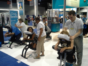 Chair Massage at Trade Show