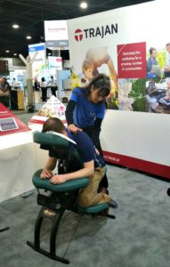 Chair massage at trade shows and conventions in Atlanta