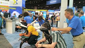 Trade Show Massage in Atlanta, Georgia.