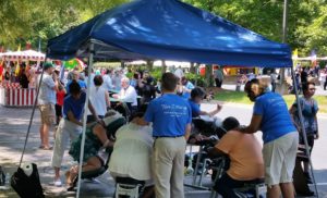 corporate chair massage & chair massage at events in Atlanta