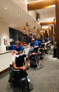 Chair Massage for employee wellness event at Suntrust Park