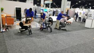 Seated massage at your trade show or convention in Atlanta, Tampa, Orlando or Chattanooga