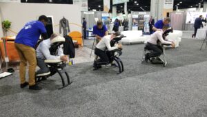 Chair Massage at Trade Show at the Georgia World Congress Center in Atlanta. 