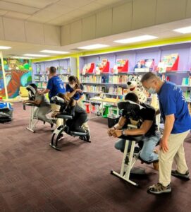 Chair massage for Teacher Appreciation