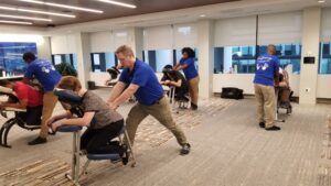 Corporate massage for health fairs and employee wellness events Atlanta 
