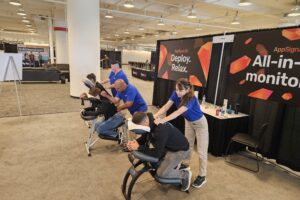 Chair massage at trade shows and conventions in Atlanta, Orlando, Tampa and Chattanooga